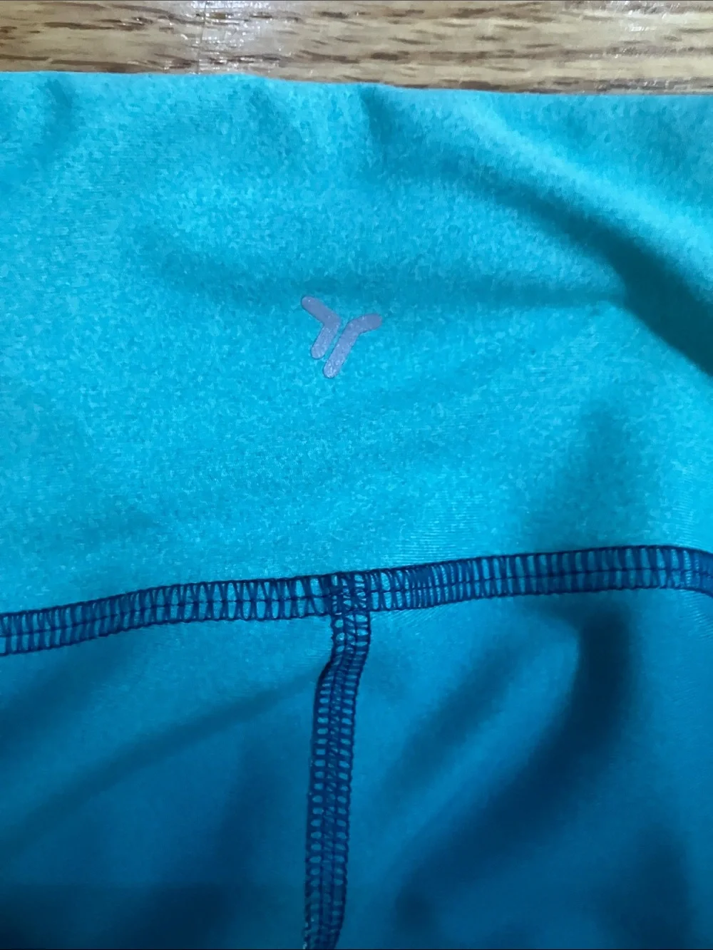 Old Navy Teal-to-Navy Ombre Leggings and Racerback Sports Bra Set Sz 10/12 EUC
